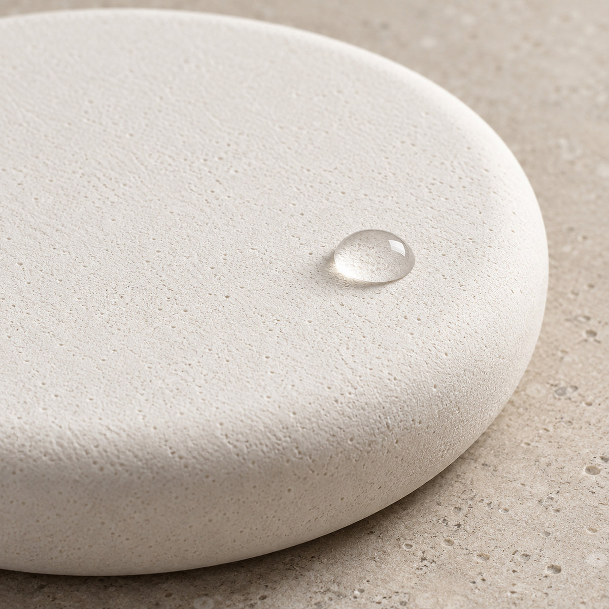 Close-up of the Stone Soap Tray stone surface